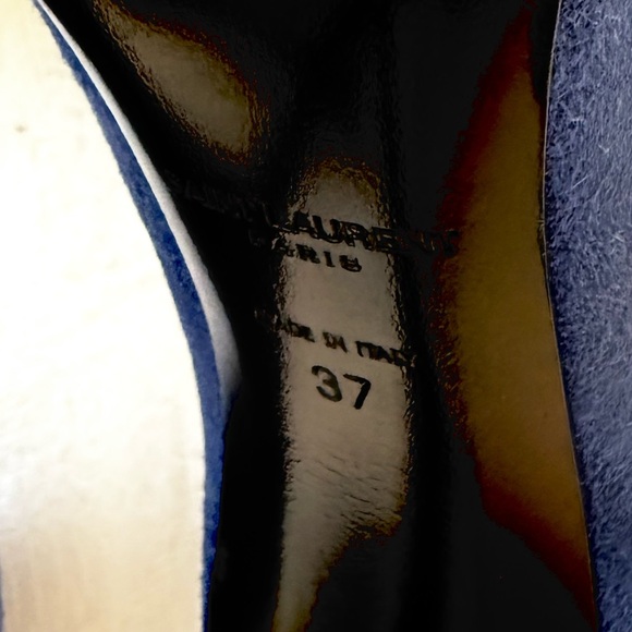 Yves Saint Laurent Blue Majorelle Paris Pump Size 7 - Picture 12 of 14